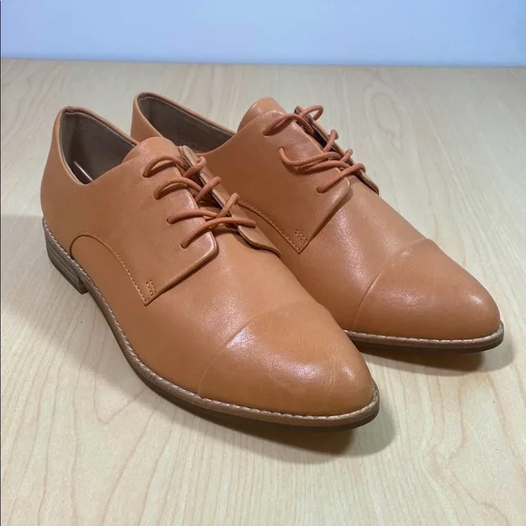 Aldo | Shoes | Aldo Light Tan Leather Cap Toe Oxford Size 75  display picture 1